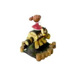 Mini Figure Mei And Cat Bus Wooden House - My Neighbor Totoro
