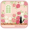 Mini Serviette Jardin De Roses 25 X 25 Cm - Kiki La Petite Sorciere