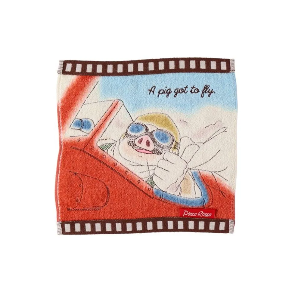 Mini Towel Celluloid Marco'S Seaplane - Porco Rosso