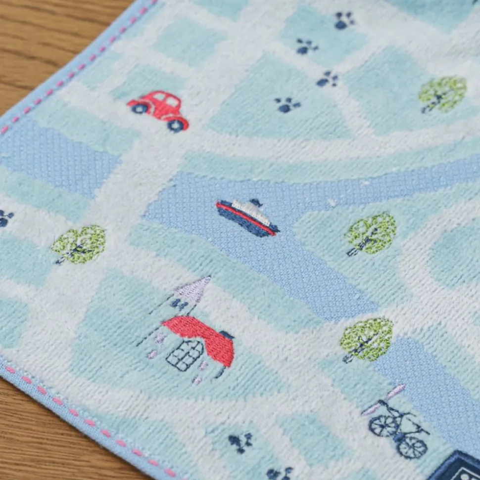 Mini Towel City Map 25X25 Cm - Kiki'S Delivery Service
