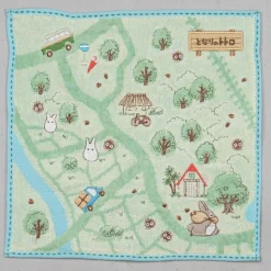 Mini Towel Hiking Map 25X25 Cm - My Neighbor Totoro
