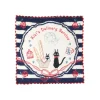 Mini Towel Navy Blue Striped 25X25 - Kiki'S Delivery Service