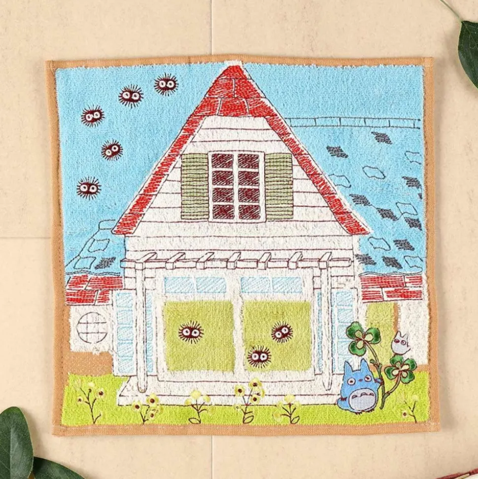 Mini Towel Totoro & Kusakabe House 25X25 Cm - My Neighbor Totoro