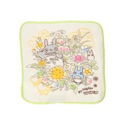 Mini Towel Totoro Bunch Of Spring Flowers 25X25 Cm - My Neighbor Toto