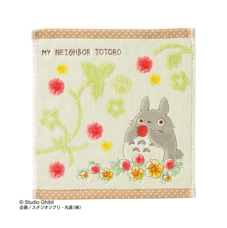 Mini Towel Totoro Strawberry Field 25X25 - My Neighbor Totoro