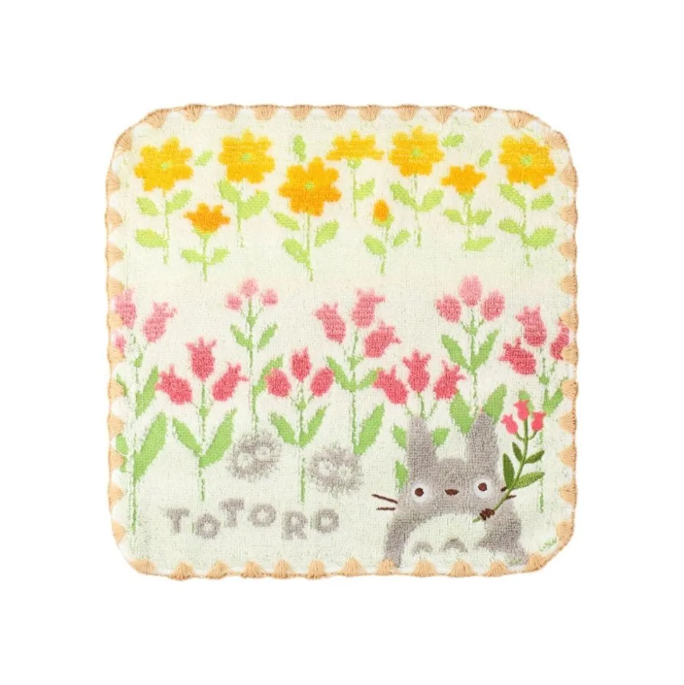 Mini Towel Totoro Wild Flowers 25X25 Cm - My Neighbor Totoro