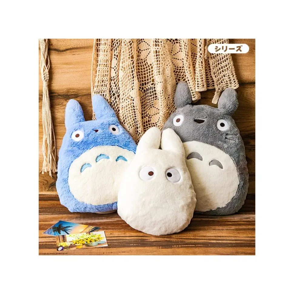 Nakayoshi Cushion Grey Totoro - My Neighbor Totoro