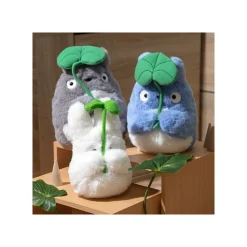 Nakayoshi Plush Small Totoro With Leaf - My Neighbor Totoro