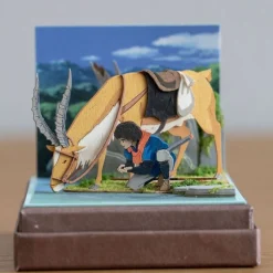 Paper Craft Ashitaka Et Yakul - Princess Mononoke