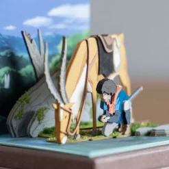 Paper Craft Ashitaka Et Yakul - Princess Mononoke