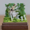 Paper Craft San, Moro And Kodama -Princess Mononoke