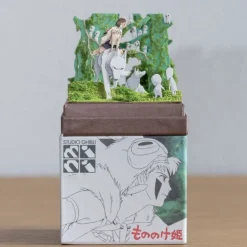 Paper Craft San, Moro And Kodama -Princess Mononoke