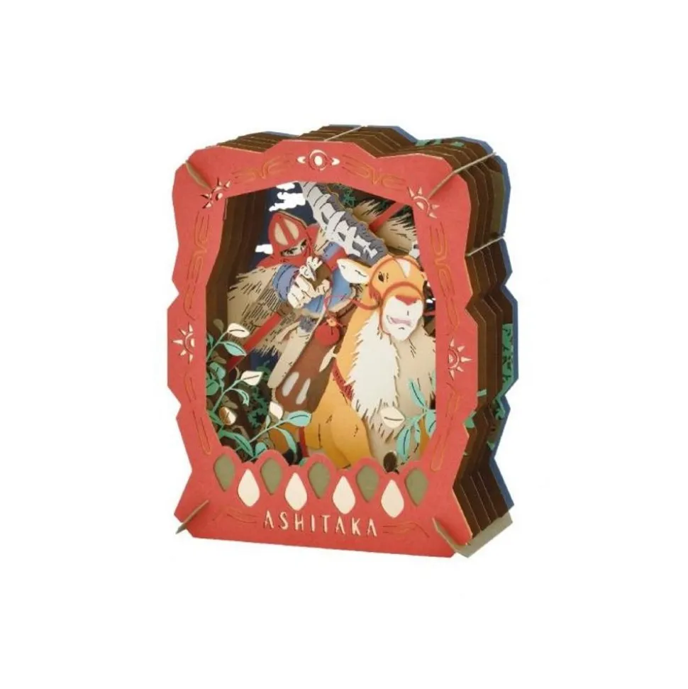 Paper Theater Ashitaka & Yakul - Princess Mononoke