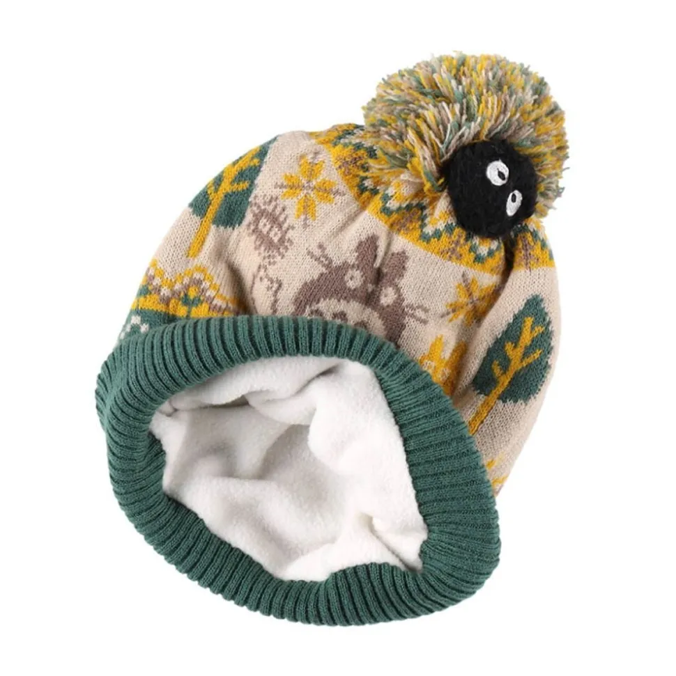 Pom Pom Beanie Totoro & Soot Sprites - My Neighbor Totoro