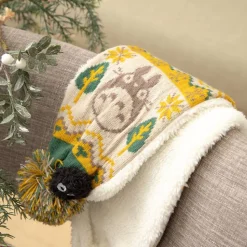 Pom Pom Scarf Totoro & Soot Sprites - My Neighbor Totoro
