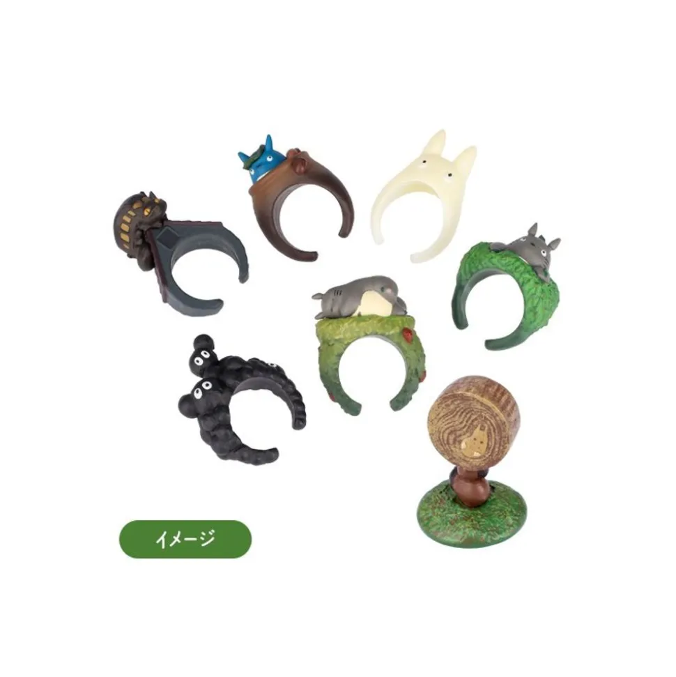 Pose Collection Totoro Assortment Of 6 Rings - My Neighbor Totoro