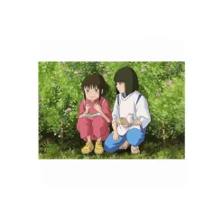Postcard Chihiro & Haku Onigiri - Spirited Away
