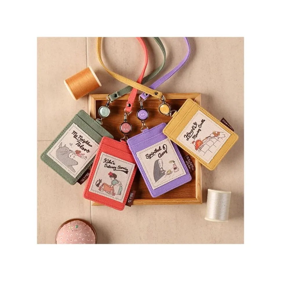 Pouch Card Holder Calcifer & Heen - Howl'S Moving Castle