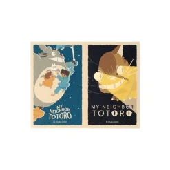Retro Stickers Catbus & Flying Totoro - My Neighbor Totoro