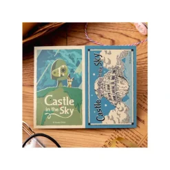 Retro Stickers Robot & Castle Laputa - Castle In The Sky
