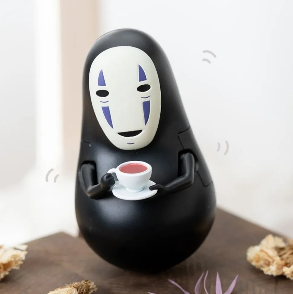 Round Bottomed Figurine No Face'S Coffe Time - Spirited Away