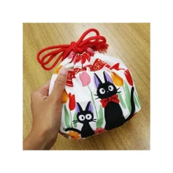 Satchel With Ring Jiji & Kitten 17 X 26 Cm - Kiki'S Delivery Service