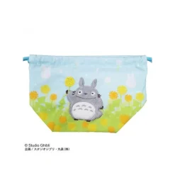 Satchel With Ring Totoro Flowers 17 X 26 Cm - My Neighbor Totoro