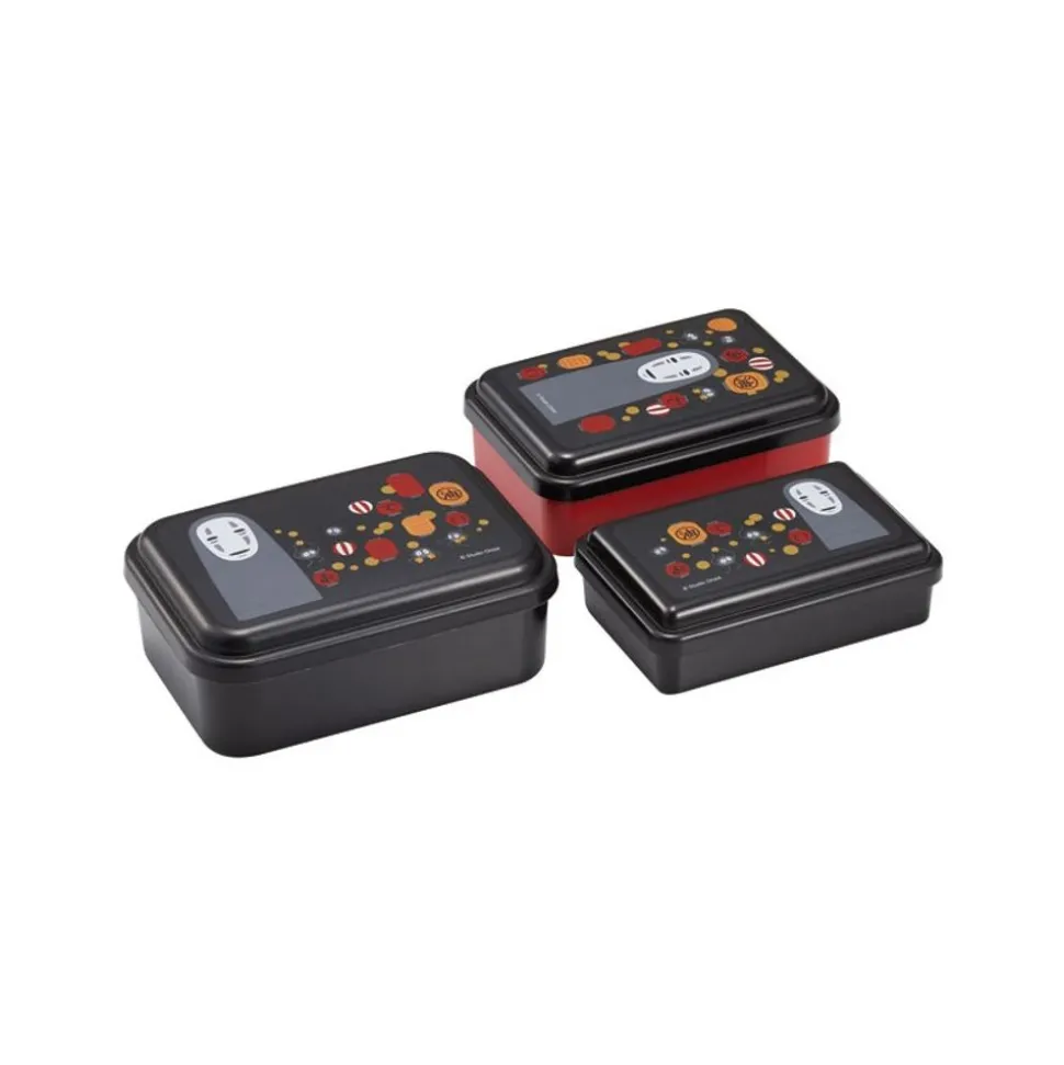 Set Of 3 Lunch Box No Face & Lantern - Spirited Away
