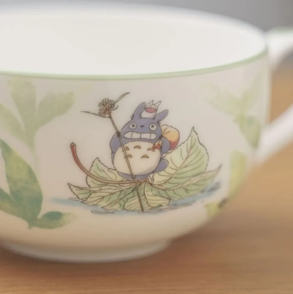 Soup Mug Totoro On A Leaf - My Neighbor Totoro