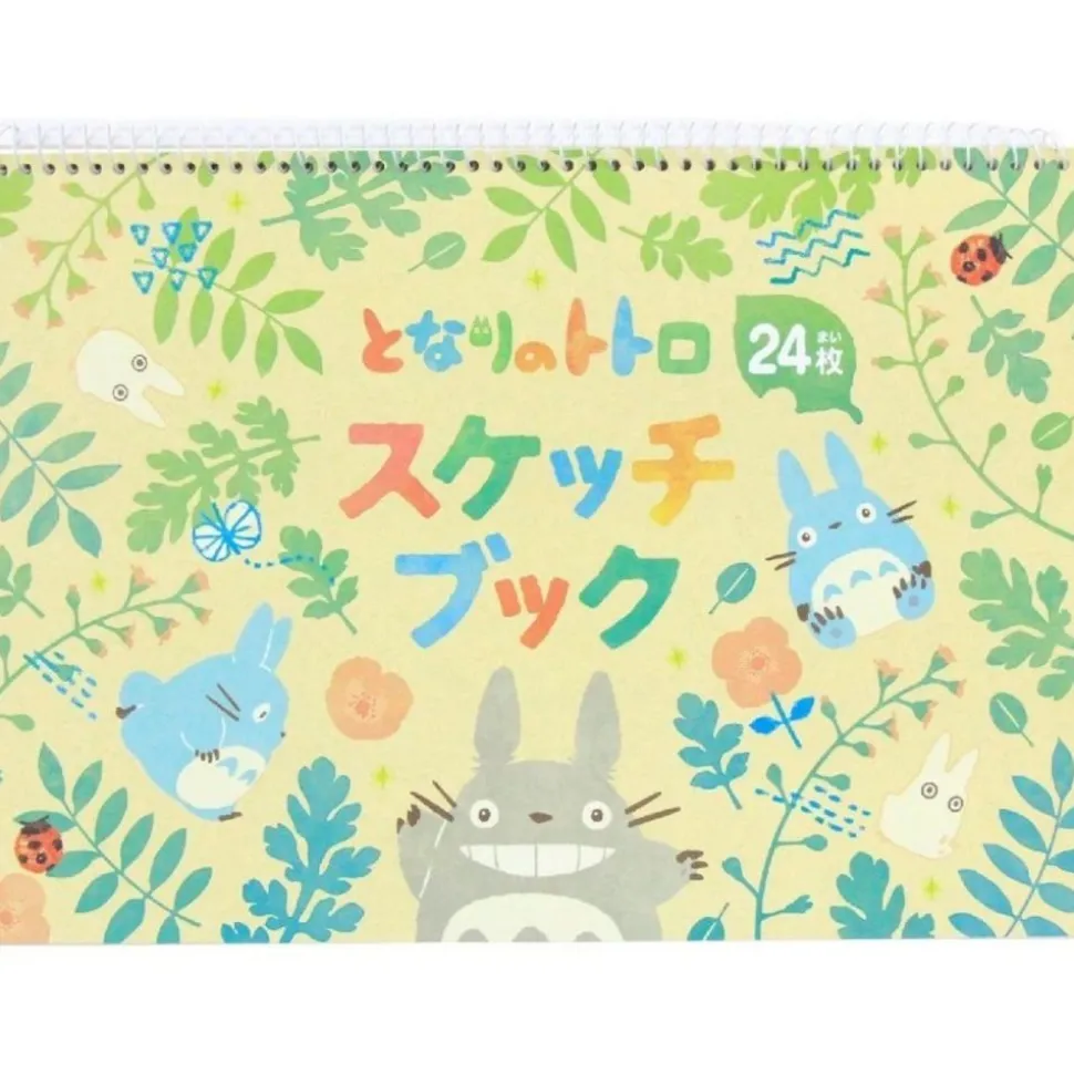 Spiral Notebook Colorful Leaf Pattern Totoro - My Neighbor Totoro