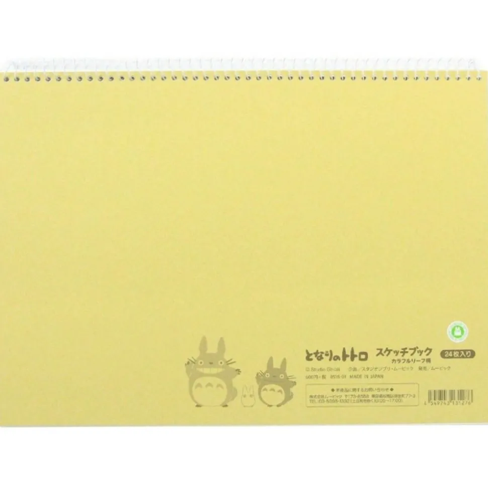 Spiral Notebook Colorful Leaf Pattern Totoro - My Neighbor Totoro
