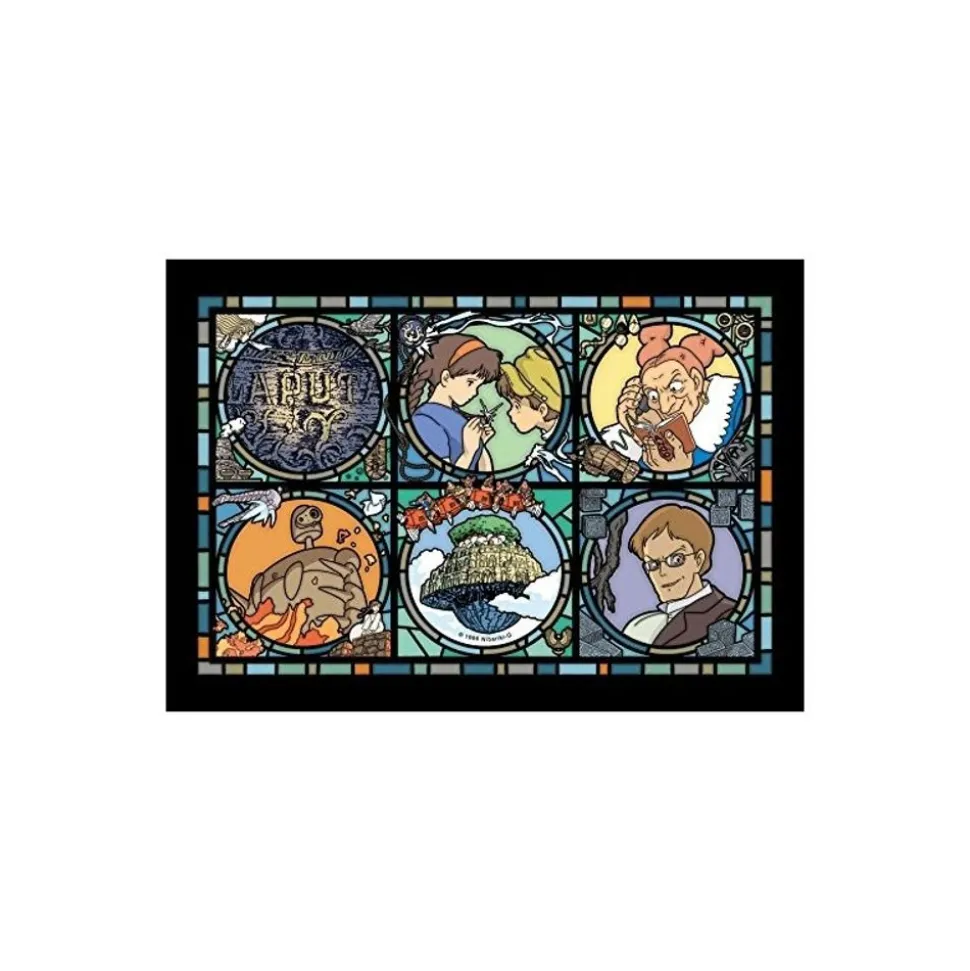 Stained Glass Puzzle 208P - Castle In The Sky