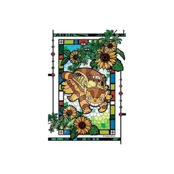 Stained Glass Puzzle 126P Catbus And Sunflowers - My Neighbor Totoro