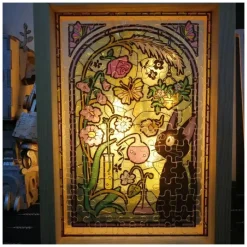 Stained Glass Puzzle 126P Catbus And Sunflowers - My Neighbor Totoro