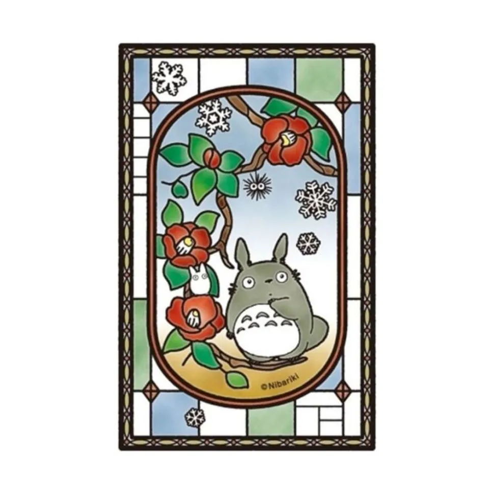 Stained Glass Puzzle 126P Totoro Camelia - My Neighbor Totoro