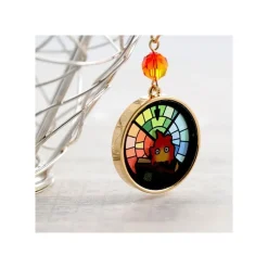 Stained Glass Series - Earrings Calcifer- Howl'S Moving Castle