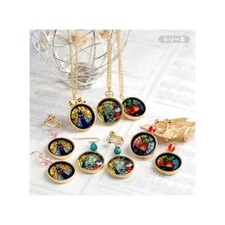 Stained Glass Series - Earrings Calcifer- Howl'S Moving Castle