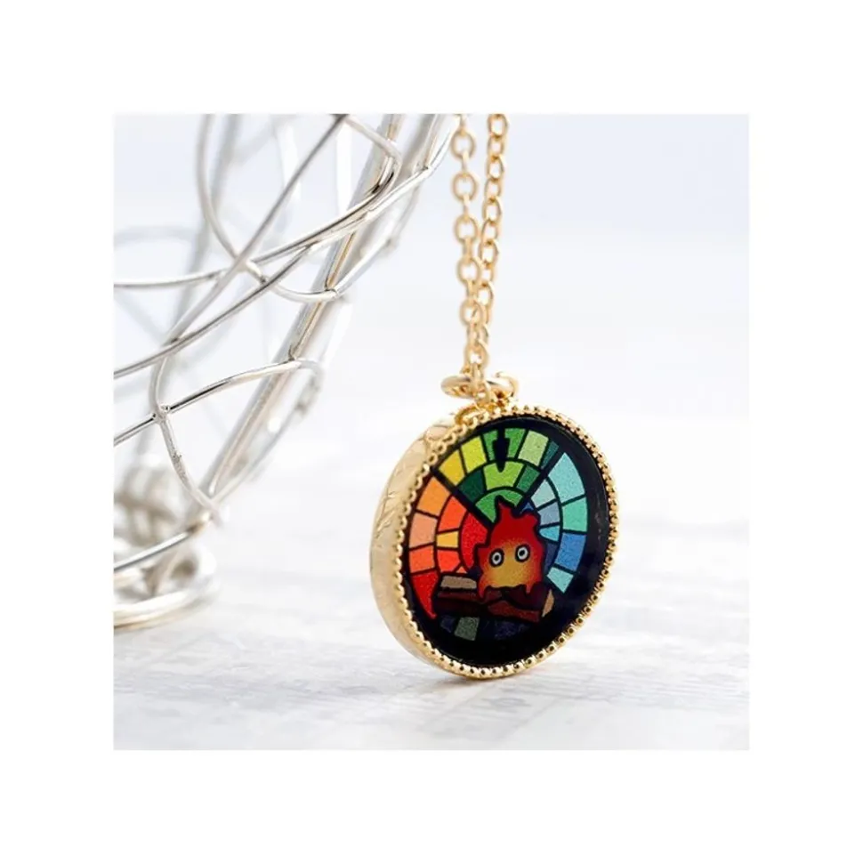 Stained Glass Series - Pendant Calcifer-Howl'S Moving Castle