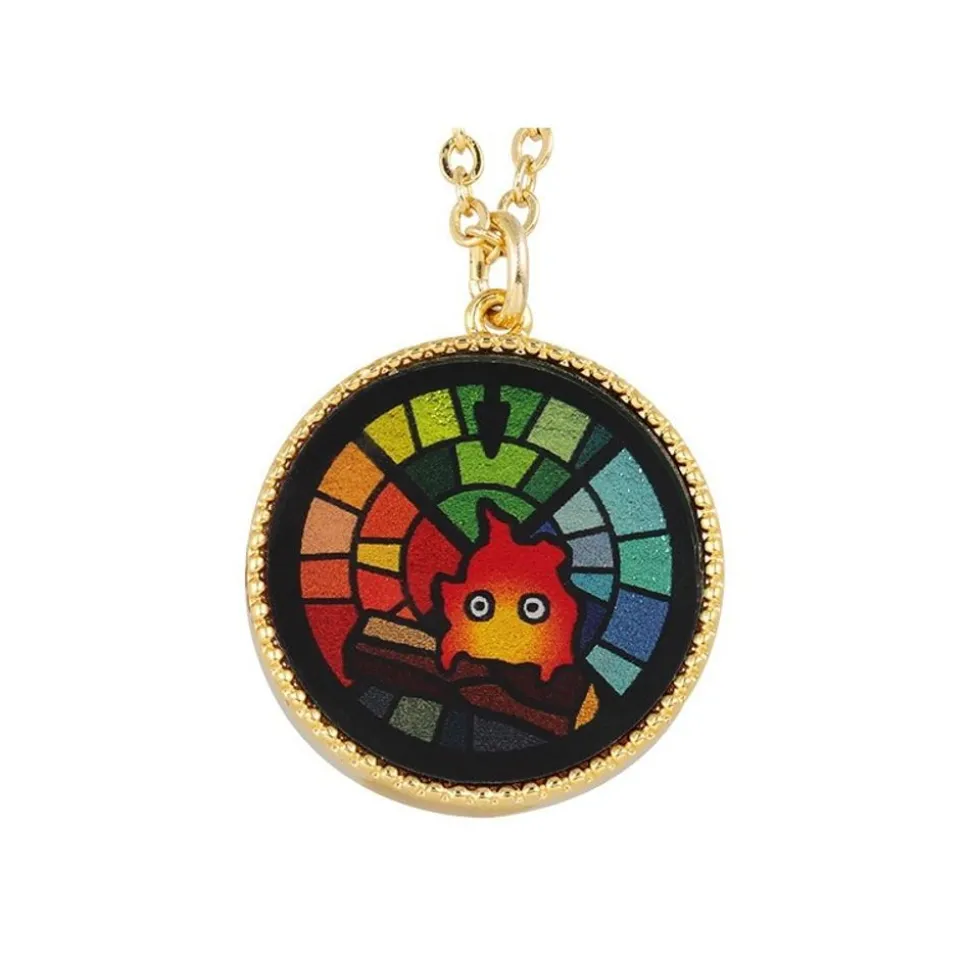 Stained Glass Series - Pendant Calcifer-Howl'S Moving Castle