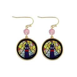 Stained Glass Series - Pierced Earrings Kiki- Kiki'S Delivery