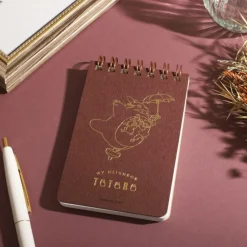 Stamped Ring Notebook 11,5 7,2Cm Flying Totoro - My Neighbor Totoro
