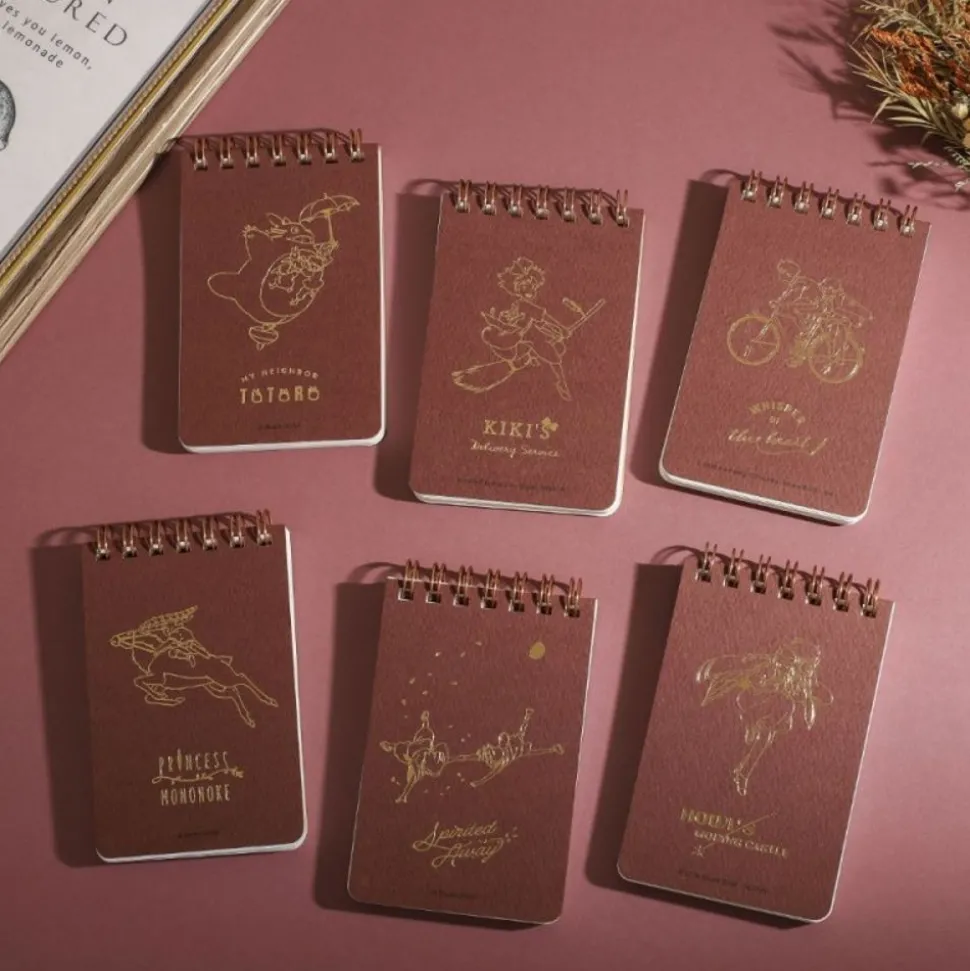 Stamped Ring Notebook 11,5 7,2Cm Flying Totoro - My Neighbor Totoro