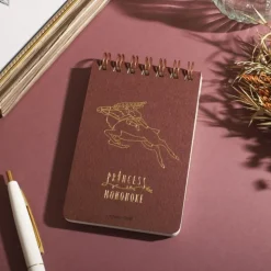 Stamped Ring Notebook 11,5 7,2Cm Ashitaka & Yakul - Princess Mononoke