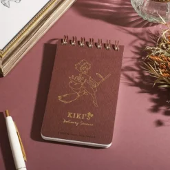 Stamped Ring Notebook 11,5 7,2Cm Kiki On Her Broom - Kiki'S Delivery