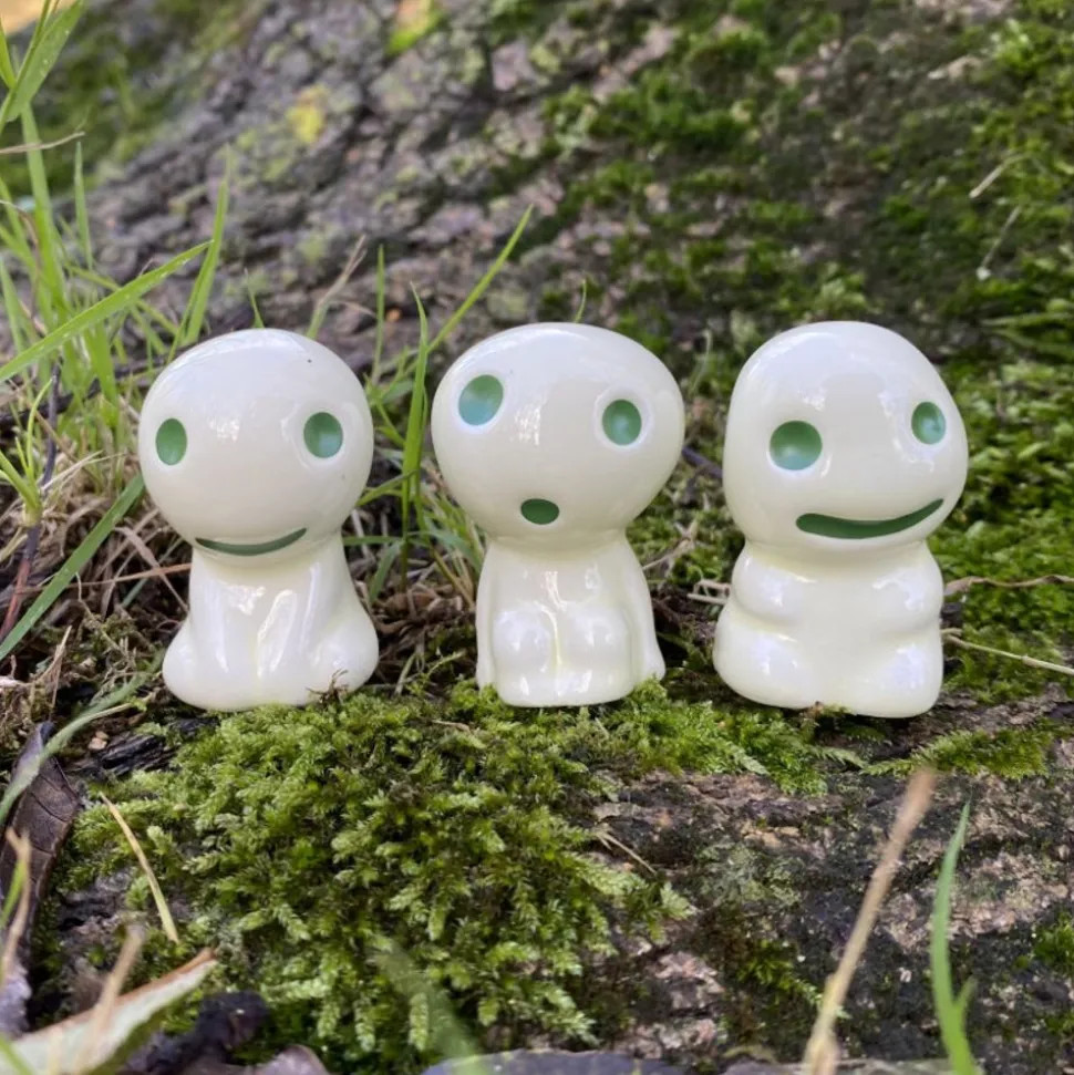 Statue Kodama A & 1 Blind Power Stone - Princess Mononoke