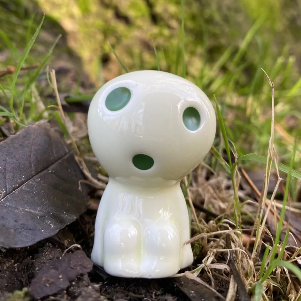Statue Kodama B & 1 Blind Power Stone - Princess Mononoke