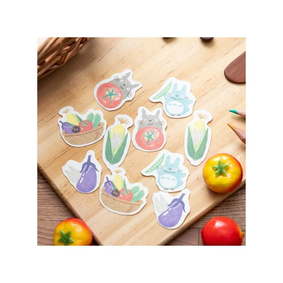 Sticker Set Break Time Vegetables - My Neighbor Totoro