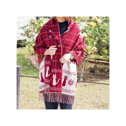 Stole With Button Jiji Check Pattern - Kiki'S Delivery Service