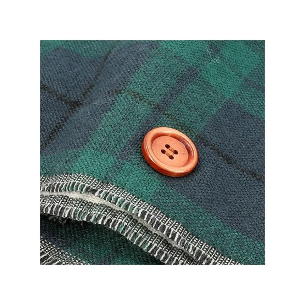 Stole With Button Totoro Check Pattern - My Neighbor Tororo
