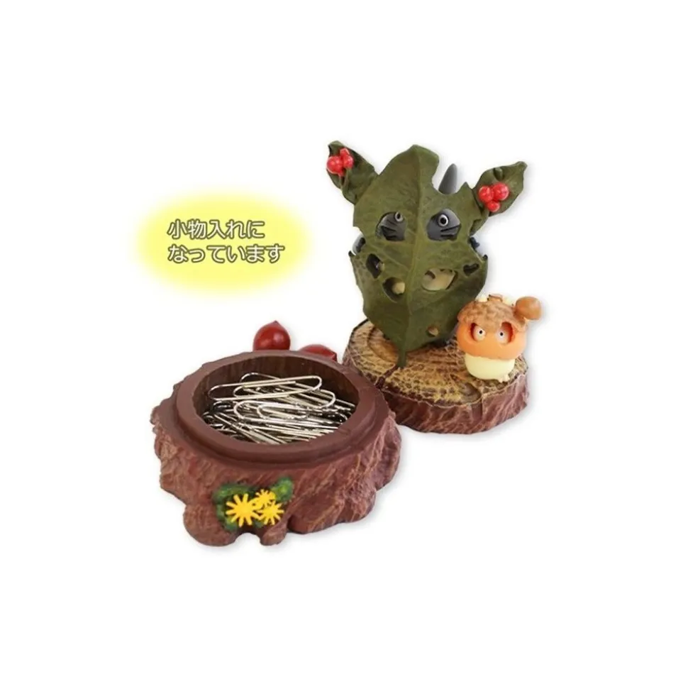 Storage Box Totoro With Leaf Mask